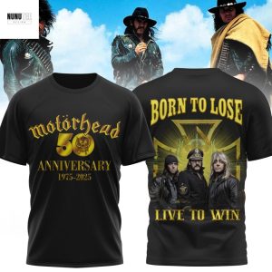 Motorhead 50 Anniversary 1975-2025 Born To Lose Live To Win 3D T-Shirt