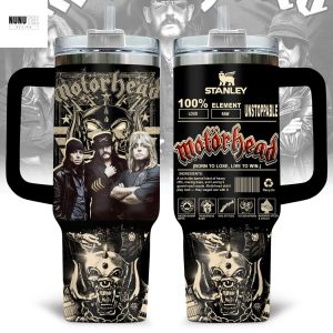 Motorhead Born To Lose Live To Win Tumbler With Handle And Straw