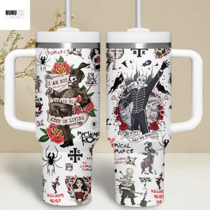 My Chemical Romance Im Not Okay Tumbler With Handle And Straw