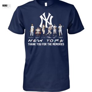 New York Yankees Signature Thank You For The Memories Unisex T-Shirt
