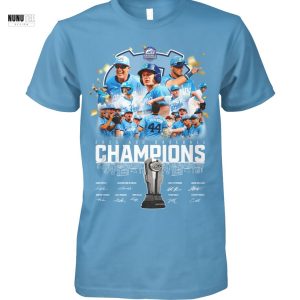 North Carolina Tar Heels 2025 ACC Baseball Champions Signature Unisex T-Shirt