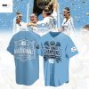 North Carolina Tar Heels 2025 NCAA Womens Lacrosse National Champions Baseball Jersey – White
