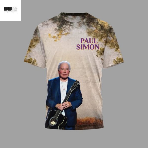 Paul Simon A Quiet Celebration Signature 3D T-Shirt