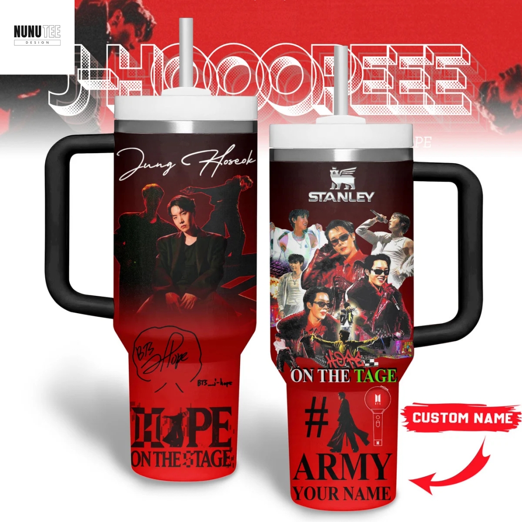 Personalized BTS J Hope - Hope On The Stage Tumbler With Handle And Straw Personalized BTS J Hope - Hope On The Stage Tumbler With Handle And Straw