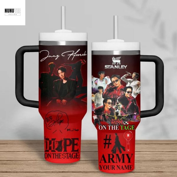 Personalized BTS J Hope – Hope On The Stage Tumbler With Handle And Straw