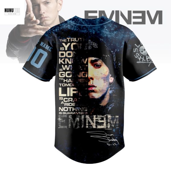 Personalized Eminem Slim Shady Baseball Jersey