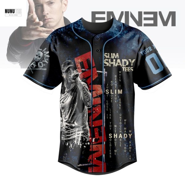 Personalized Eminem Slim Shady Baseball Jersey
