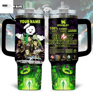 Personalized Ghostbusters Who You Gonna Call Tumbler With Handle And Straw