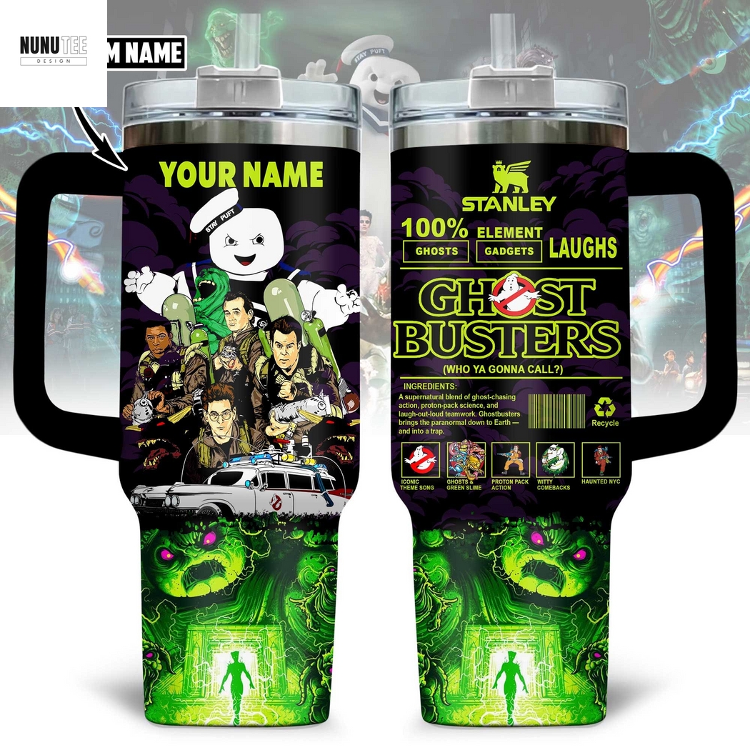 Personalized Ghostbusters Who You Gonna Call Tumbler With Handle And Straw Personalized Ghostbusters Who You Gonna Call Tumbler With Handle And Straw