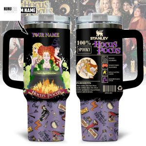 Personalized Hocus Pocus Tumbler With Handle And Straw