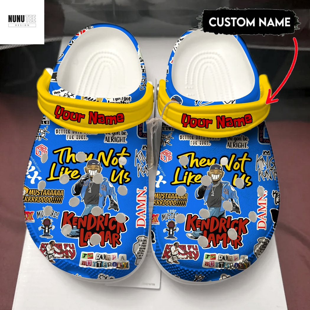 Personalized Kendrick Lamar They Not Like Us Crocs Personalized Kendrick Lamar They Not Like Us Crocs