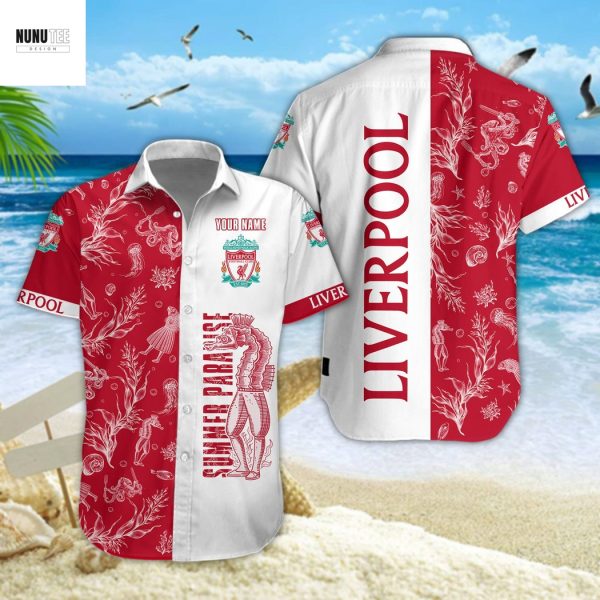 Personalized Liverpool Summer Paradise Hawaiian Shirt