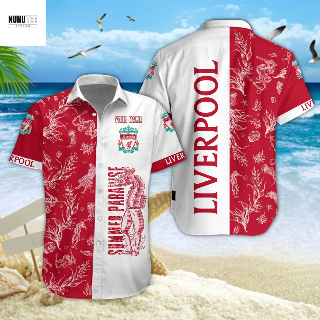 Personalized Liverpool Summer Paradise Hawaiian Shirt Personalized Liverpool Summer Paradise Hawaiian Shirt