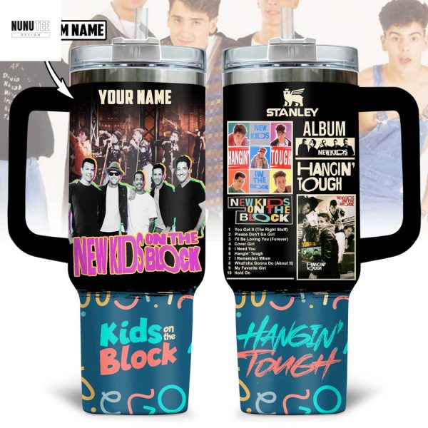 Personalized New Kids On The Block Hangin Tough Tumbler With Handle And Straw