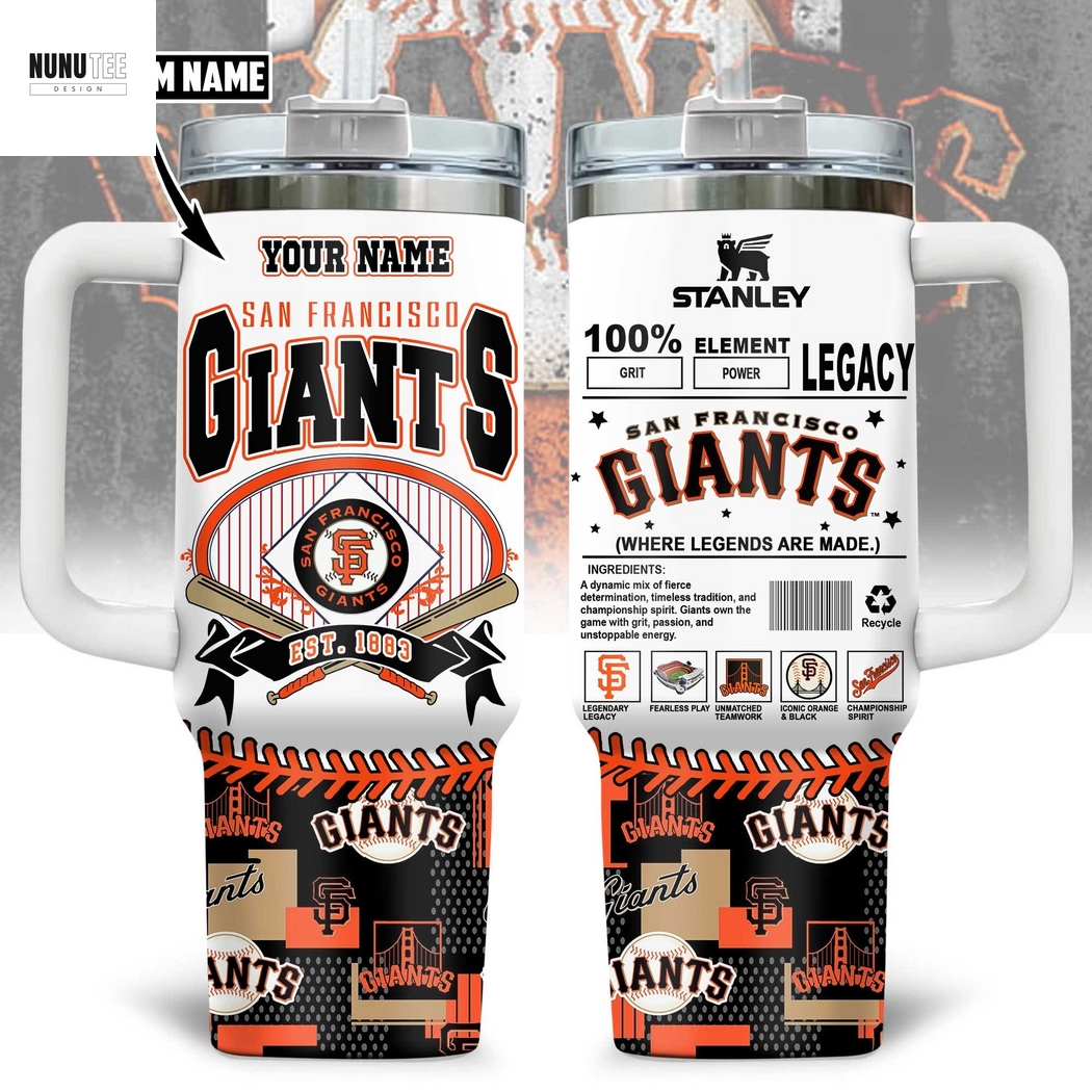 Personalized San Francisco Giants Where Legends Are Made Tumbler With Handle And Straw Personalized San Francisco Giants Where Legends Are Made Tumbler With Handle And Straw