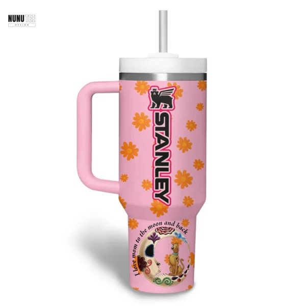 Personalized Scooby-Doo Best Mom Ever Happy Mother Day Tumbler With Handle And Straw