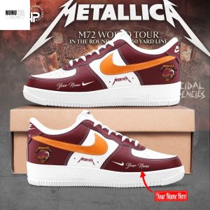Personalized Virginia Tech Hokies Metallica M72 World Tour Air Force Shoes