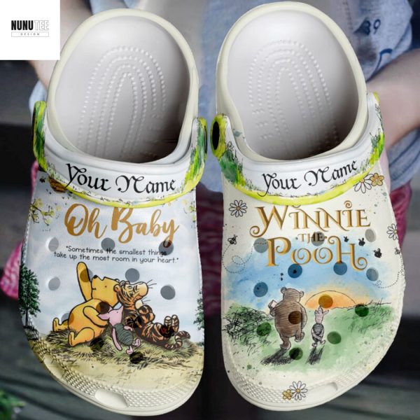 Personalized Winnie The Pooh Oh Baby Crocs