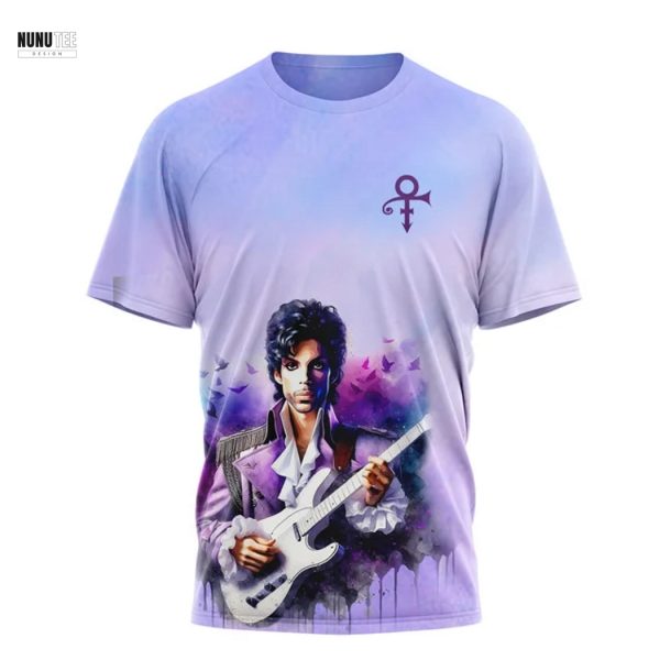 Prince Revolutionary The Artist The Icon The Purple Phenomenon 3D T-Shirt – Purple