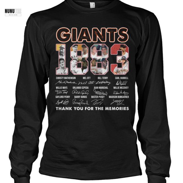 San Francisco Giants 1883 Signature Thank You For The Memories Unisex T-Shirt