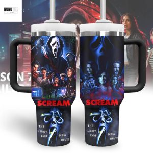 Scream The Legacy Ends Scary Movie Tumbler With Handle And Straw
