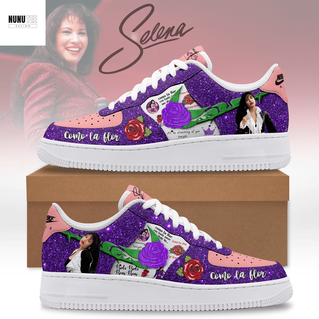 Selena Quintanilla Perez Como La Flor Air Force Shoes Selena Quintanilla Perez Como La Flor Air Force Shoes