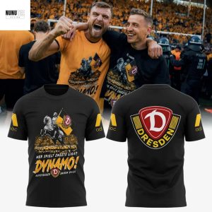 SG Dynamo Dresden Aufsteiger Saison 2024-2025 3D T-Shirt – Black