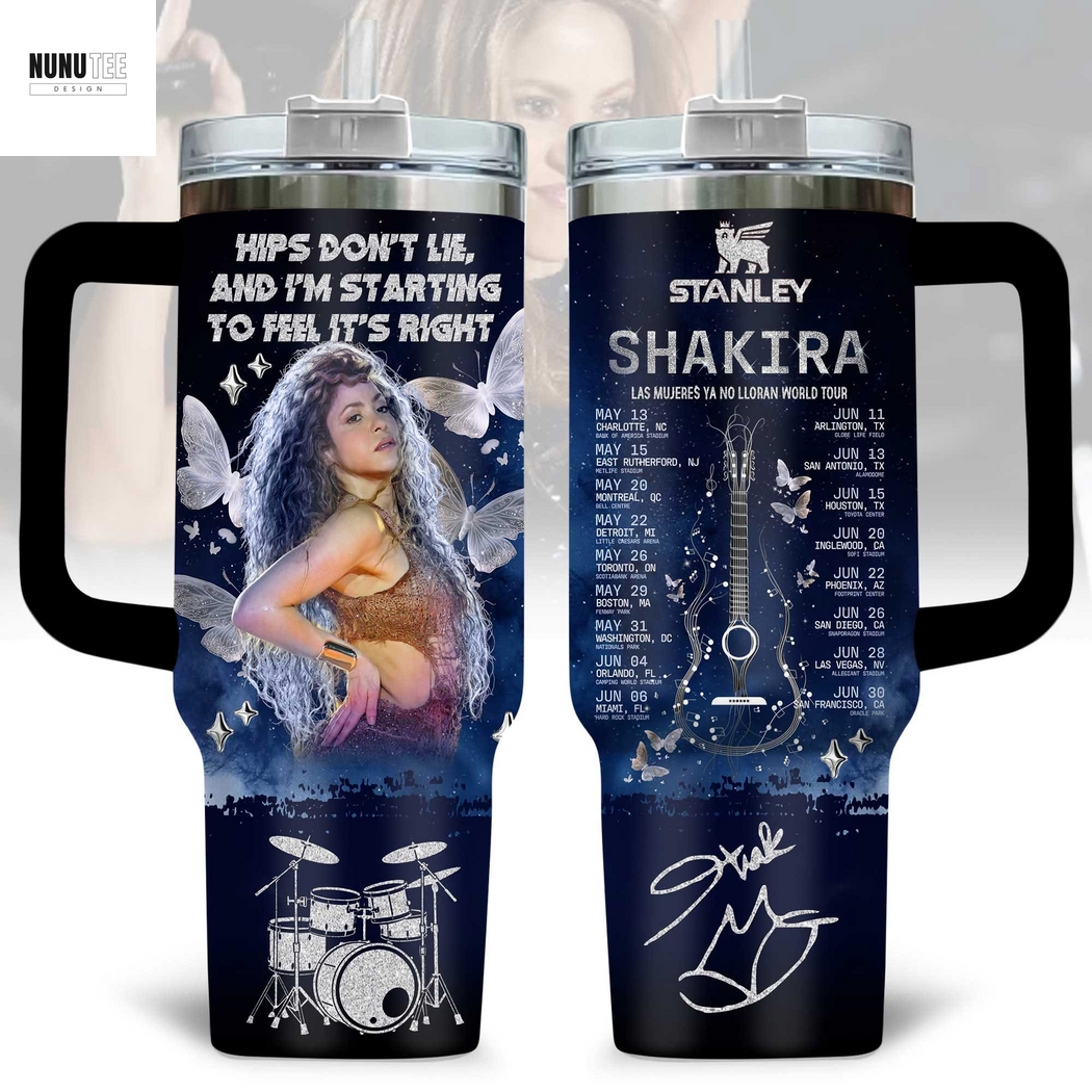 Shakira Las Mujeres Ya No Lloran World Tour Tumbler With Handle And Straw Shakira Las Mujeres Ya No Lloran World Tour Tumbler With Handle And Straw