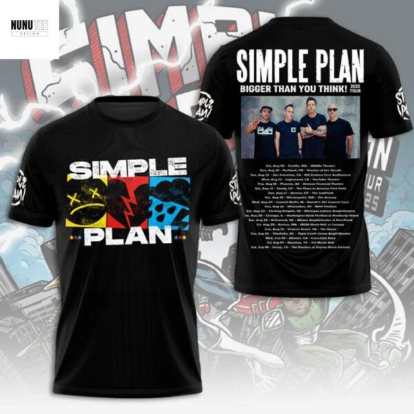 Simple Plan Bigger Than You Think 3D T-Shirt