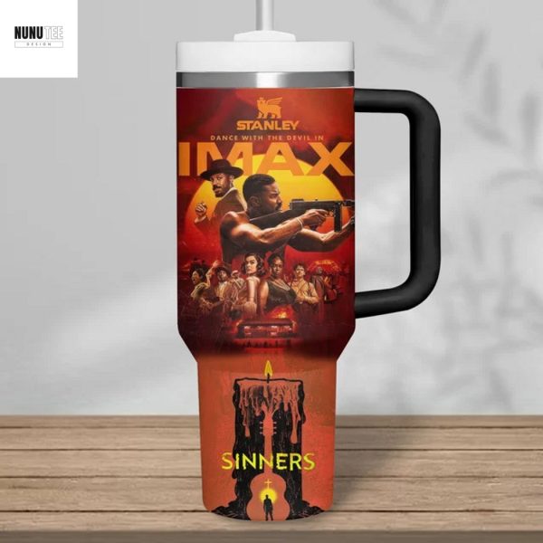 Sinner We Are All Sinners Tumbler With Handle And Straw