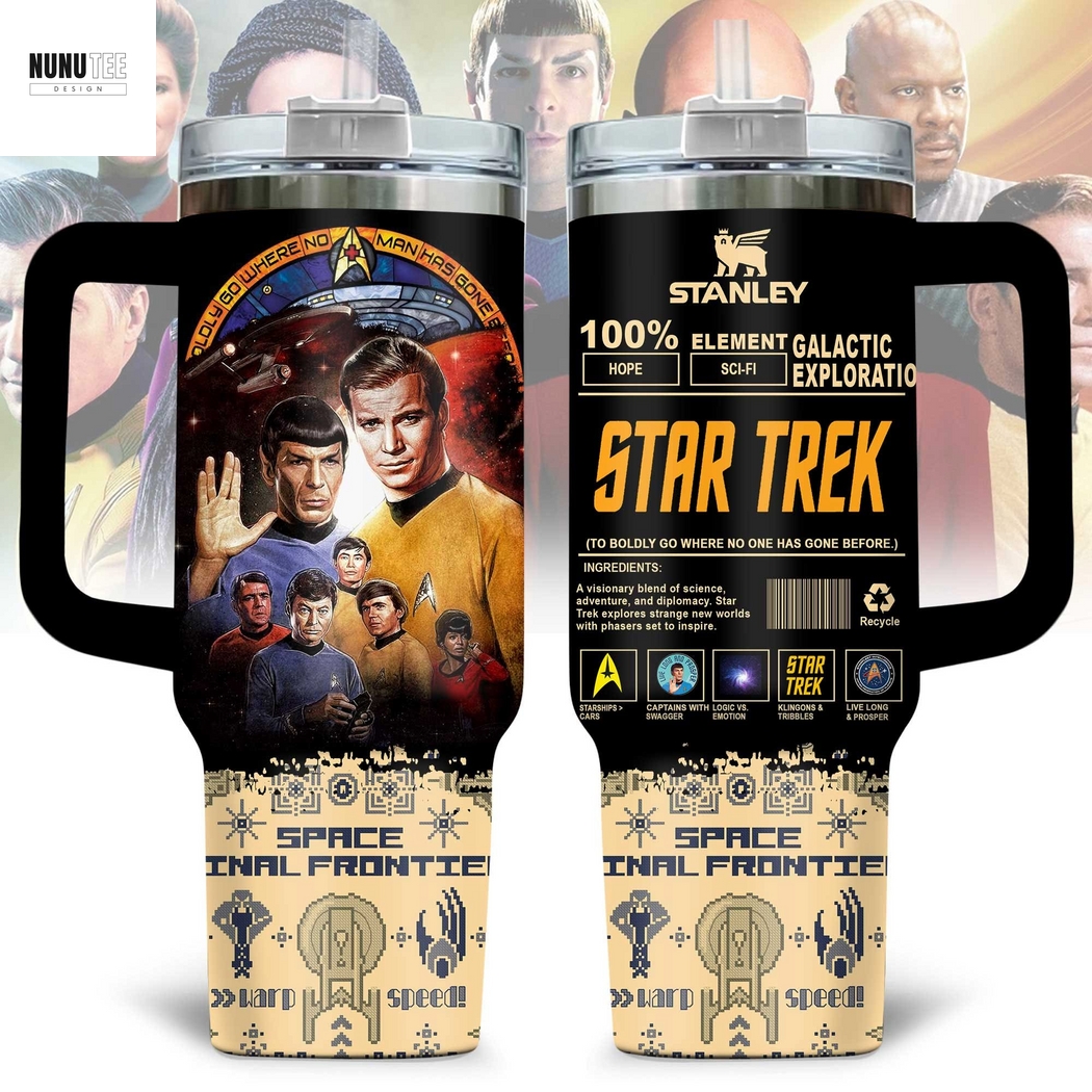 Star Trek Space Final Frontier Tumbler With Handle And Straw Star Trek Space Final Frontier Tumbler With Handle And Straw