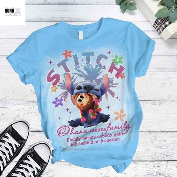 Stitch Ohana Means Family Pajamas Set