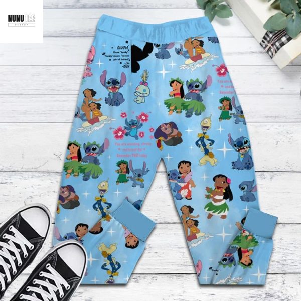 Stitch Ohana Means Family Pajamas Set