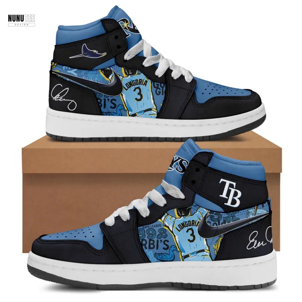 Tampa Bay Rays Evan Longoria Thank You For The Memories Forever A Rays Signature Air Jordan 1 High Top Tampa Bay Rays Evan Longoria Thank You For The Memories Forever A Rays Signature Air Jordan 1 High Top