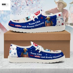 Team USA Red White And Kenny Chesney Hey Dude Shoes