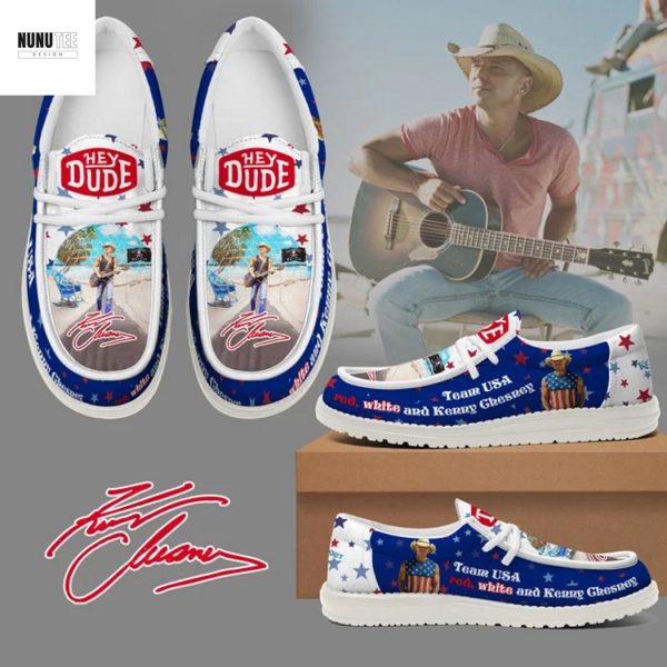 Team USA Red White And Kenny Chesney Hey Dude Shoes