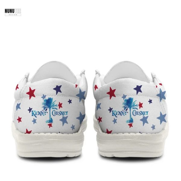 Team USA Red White And Kenny Chesney Hey Dude Shoes