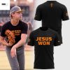 Tennessee Volunteers Baseball Jesus Won 2025 Jesus First Family Second Then Vols 3D T-Shirt – Black