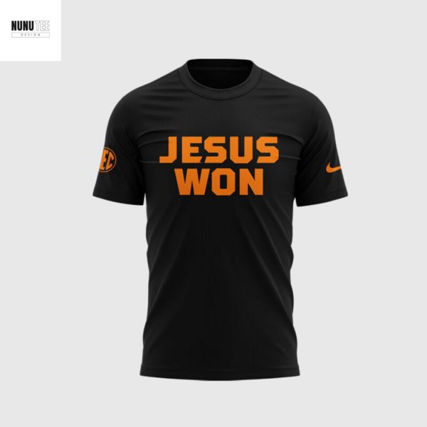 Tennessee Volunteers Baseball Jesus Won 3D T-Shirt