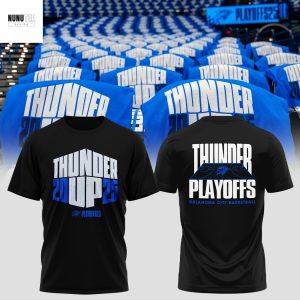 The 2025 Oklahoma City Thunder Playoff 3D T-Shirt