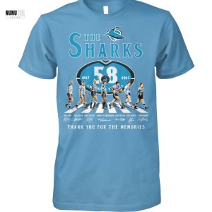 The Cronulla-Sutherland Sharks 58 Years 1967-2025 Signature Thank You For The Memories Unisex T-Shirt