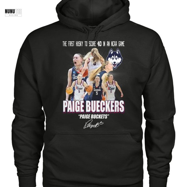 The First Huskt To Score 40 In An NCAA Game Paige Bueckers Signature Unisex T-Shirt