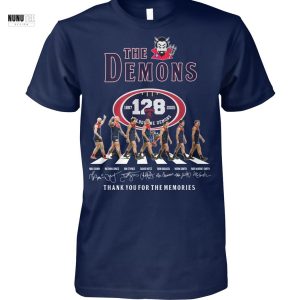 The Melbourne Demons 128 1897-2025 Signature Thank You For The Memories Unisex T-Shirt