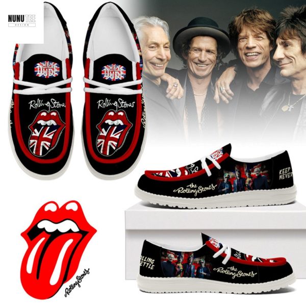 The Rolling Stones Keep Rolling Never Settle Hey Dude Shoes