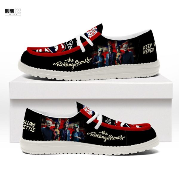 The Rolling Stones Keep Rolling Never Settle Hey Dude Shoes