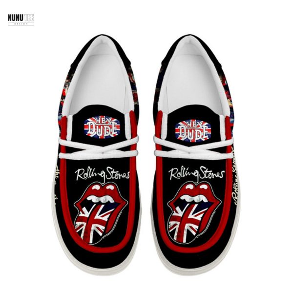 The Rolling Stones Keep Rolling Never Settle Hey Dude Shoes