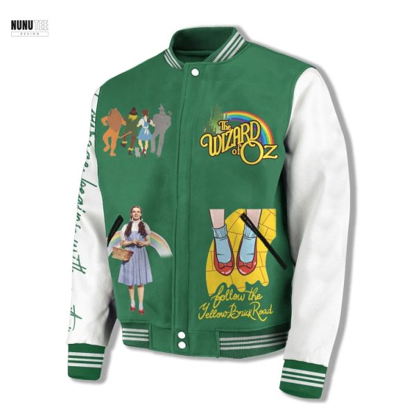 The Wizard Of Oz There No Place Like Home Baseball Jacket