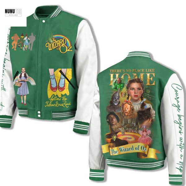 The Wizard Of Oz There No Place Like Home Baseball Jacket