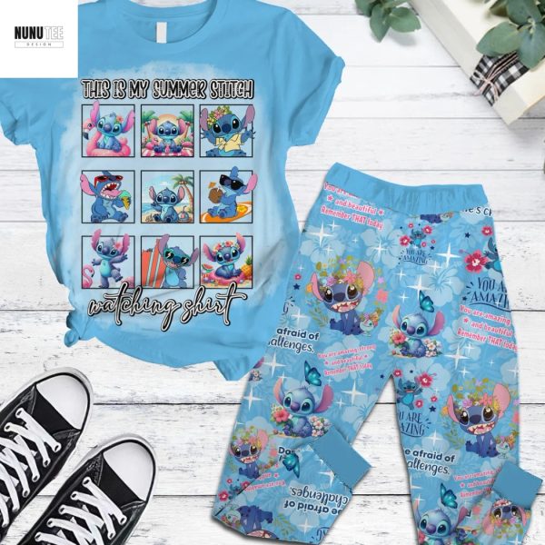 This Is My Summer Stitch Pajamas Set