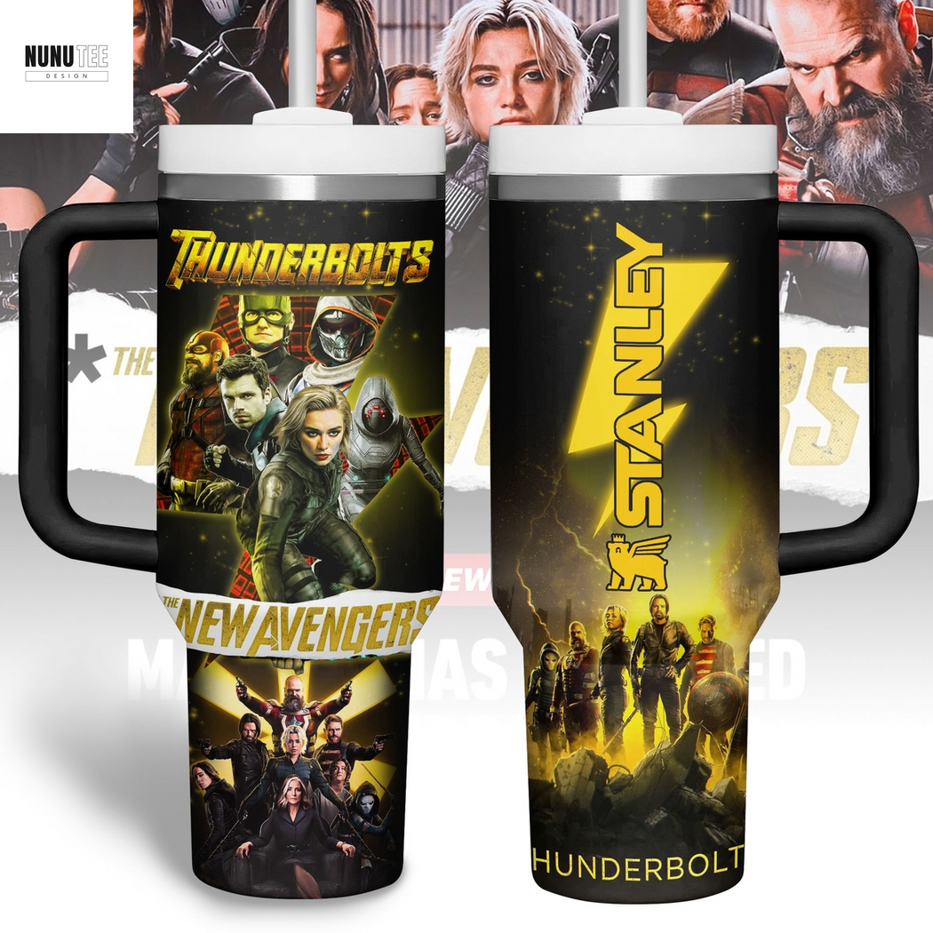Thunderbolts The New Avengers Tumbler With Handle And Straw Thunderbolts The New Avengers Tumbler With Handle And Straw